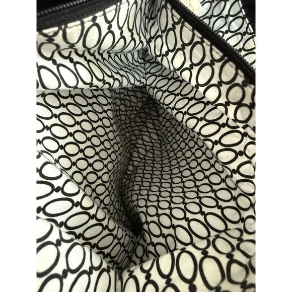 HOBO Black Patent Leather Large Double Handle Purse Magnetic Closure Pockets - Picture 11 of 16